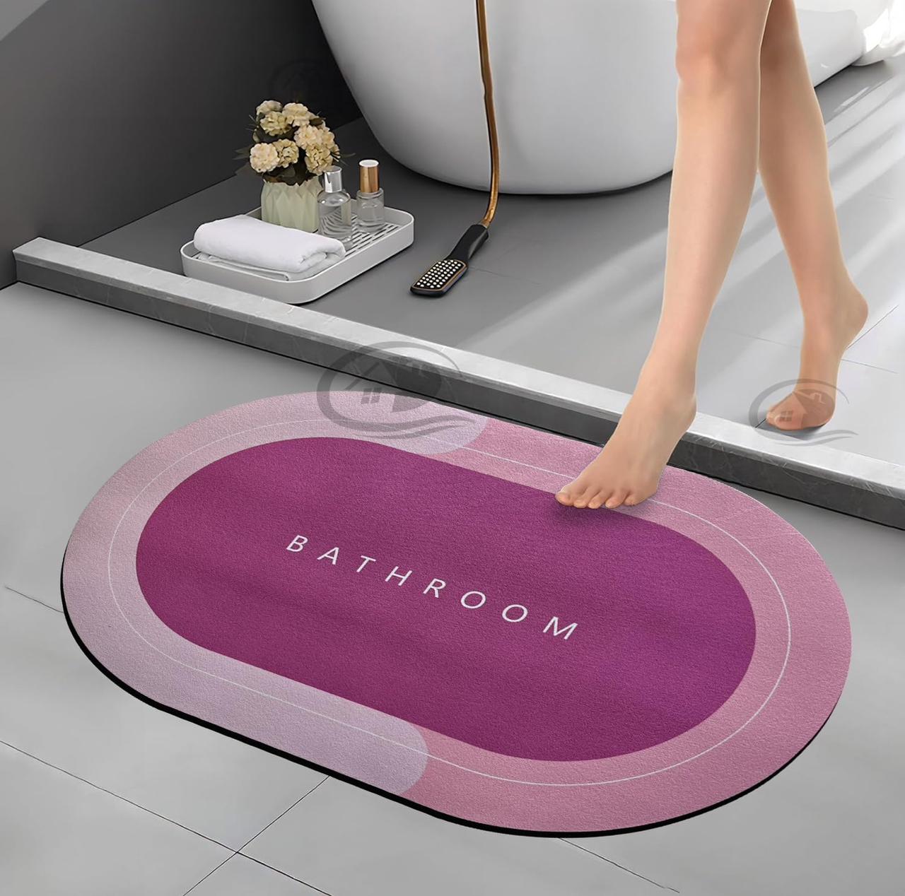 Anti-Skid Water Soaking Rubber Mat (Set of 2)