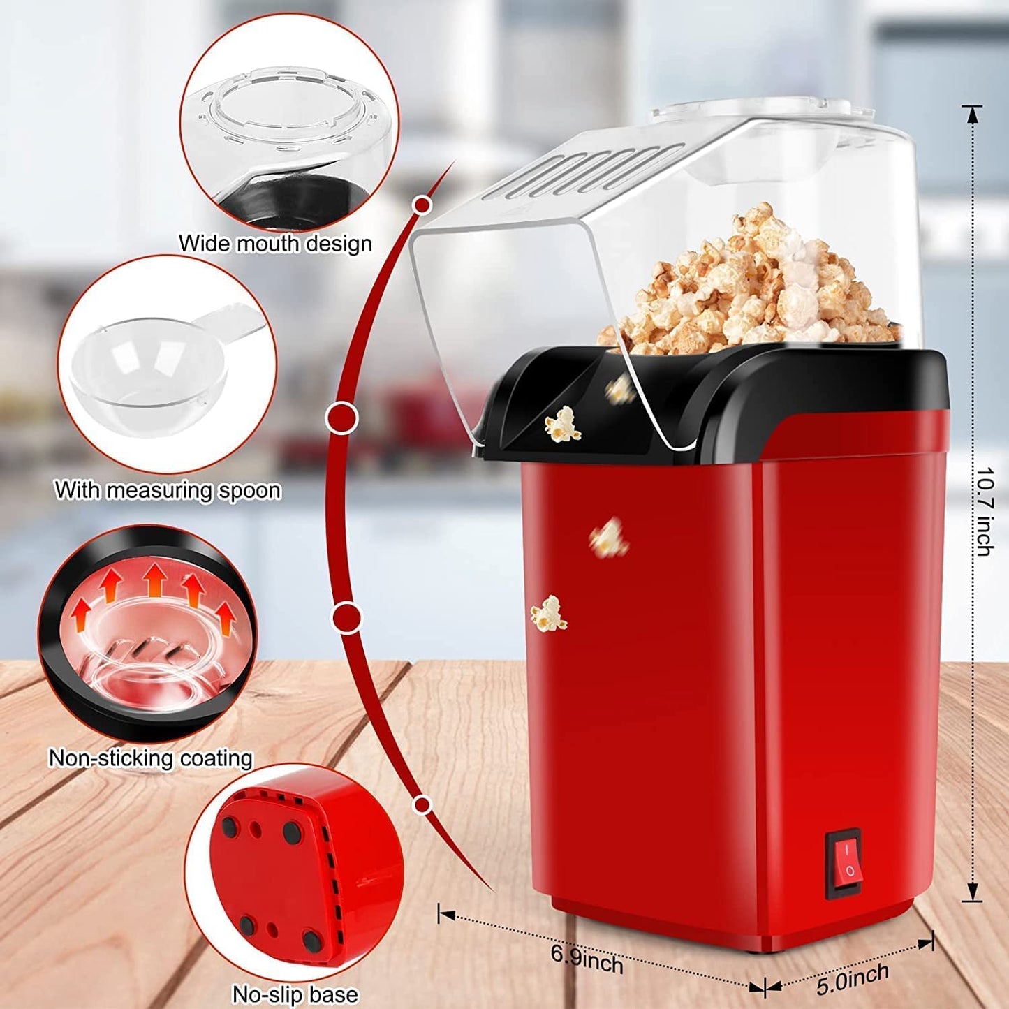 Electric Popcorn Maker Machine