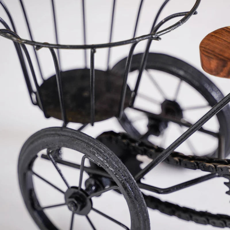 Metal Tricycle French Fry Basket | Decorative Snack Serving Basket