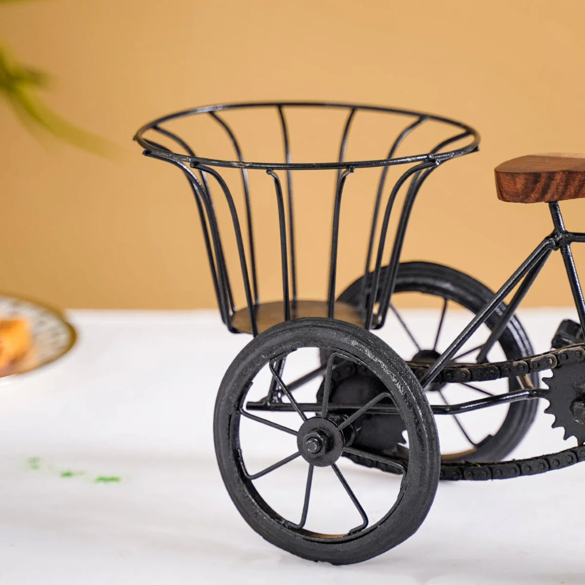 Metal Tricycle French Fry Basket | Decorative Snack Serving Basket