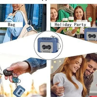Retro Mini Sound Recorder Keychain
