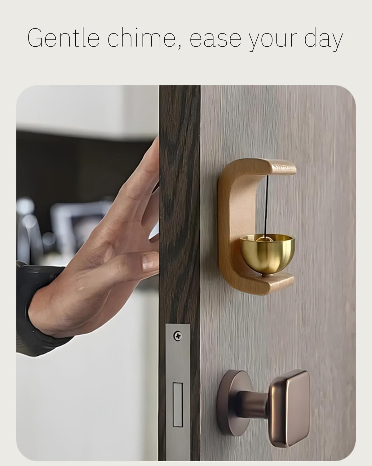 Wooden Brass Door Bell Chime