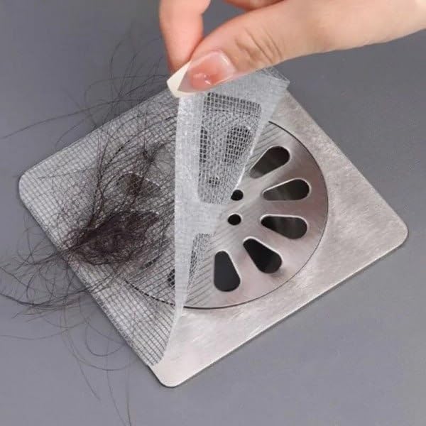 Disposable Hair Catcher Drain Mesh Stickers (Set of 20)
