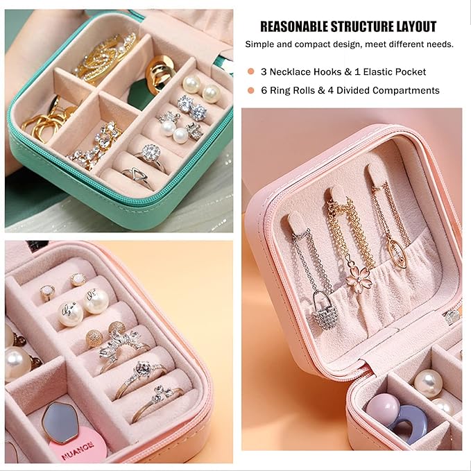 Mini Jewelry Travel Organizer Box