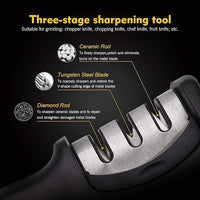 Kitchen Knife Sharpener- 3 Stage Sharpening Tool