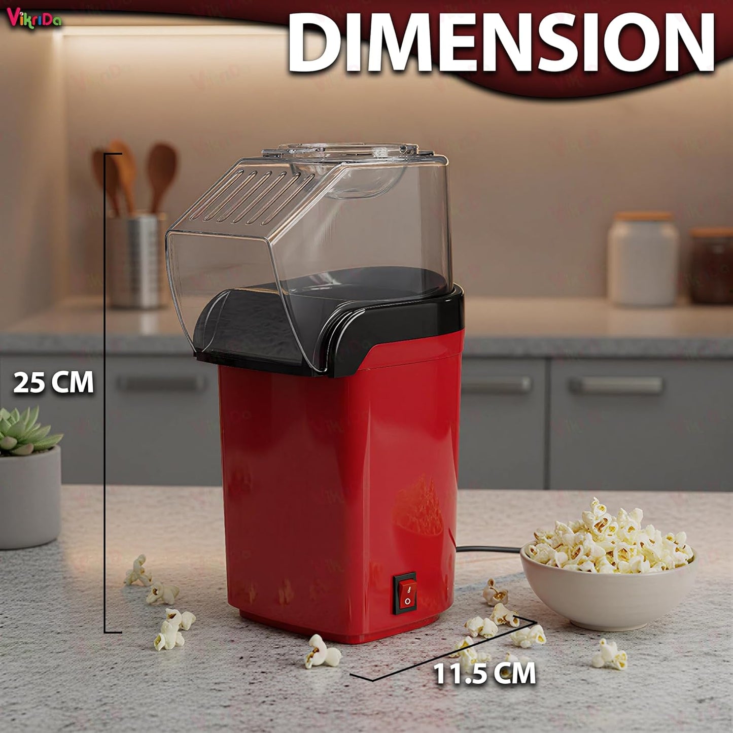 Electric Popcorn Maker Machine