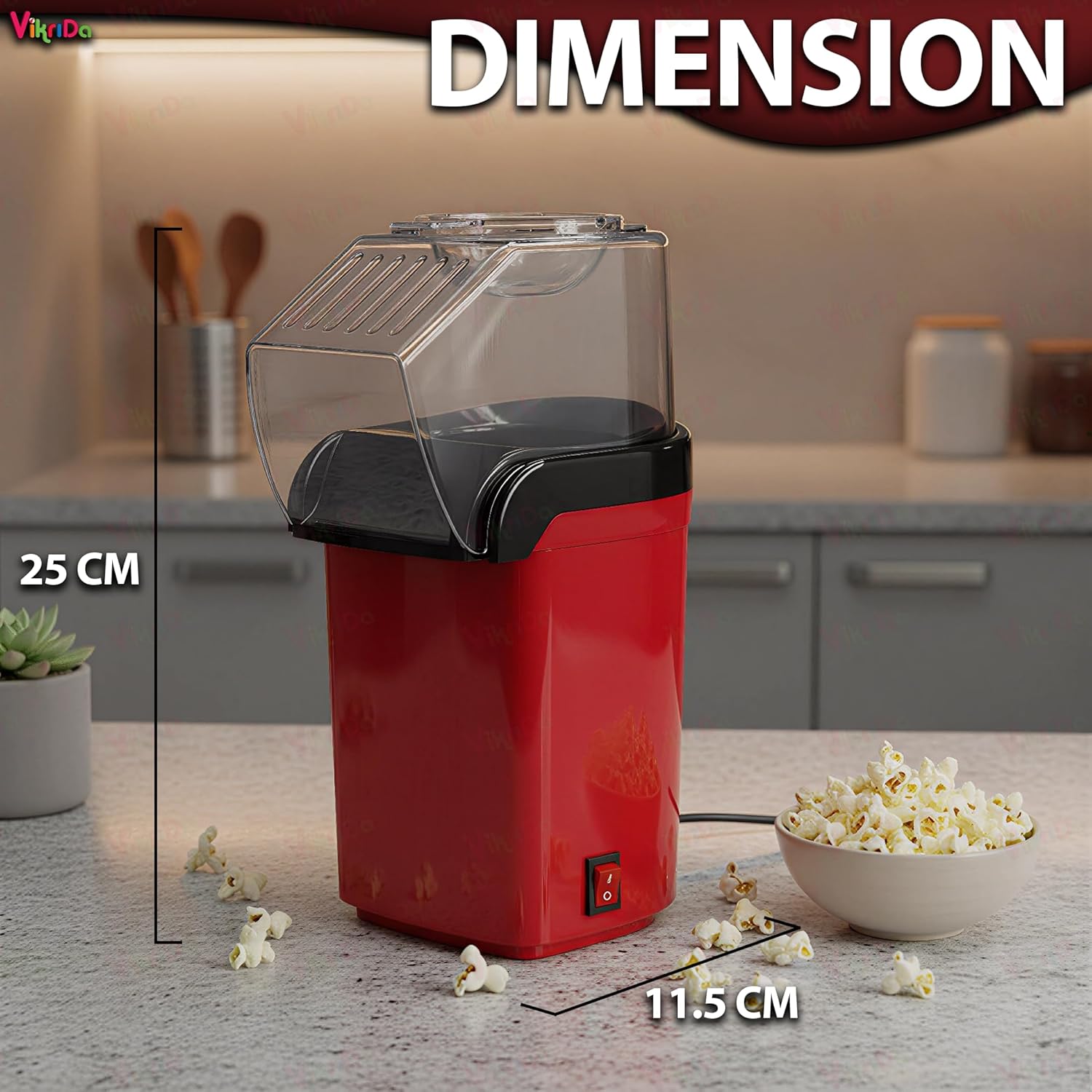 Electric Popcorn Maker Machine