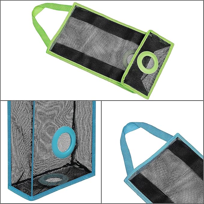 Mesh Polythene / Grocery Bag Holder & Dispenser (Pack of 2)