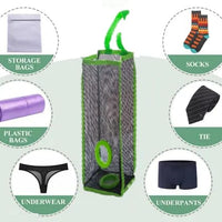 Mesh Polythene / Grocery Bag Holder & Dispenser (Pack of 2)