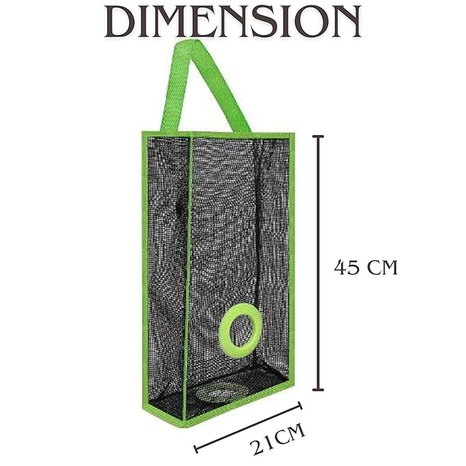 Mesh Polythene / Grocery Bag Holder & Dispenser (Pack of 2)