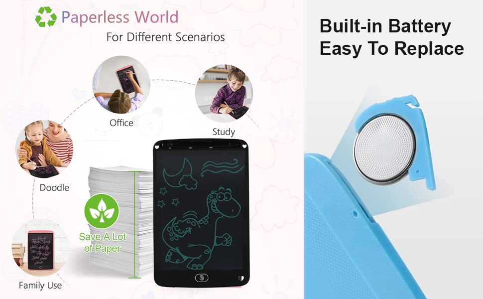 LCD Writing Tablet for Kids 8.5 Inch | Reusable Digital Slate