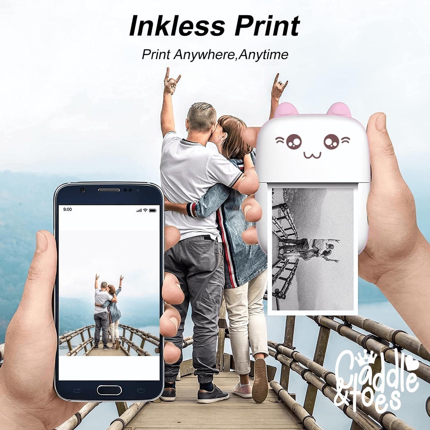 Mini Thermal Printer (Inkless Bluetooth Pocket Printer)