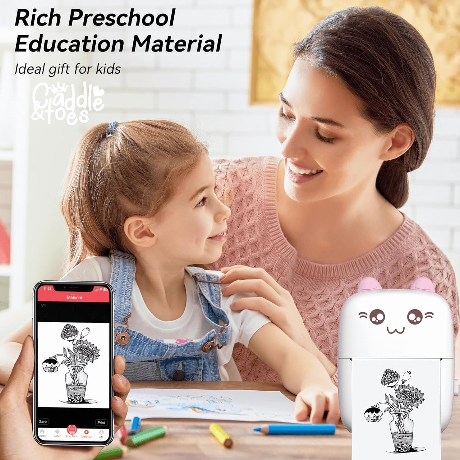 Mini Thermal Printer (Inkless Bluetooth Pocket Printer)